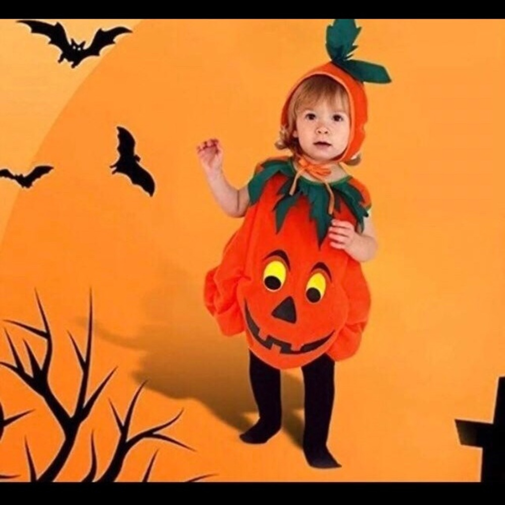 Halloween Costumes for Boys or Girls Scary Pumpkin Cosplay Toddler Size S